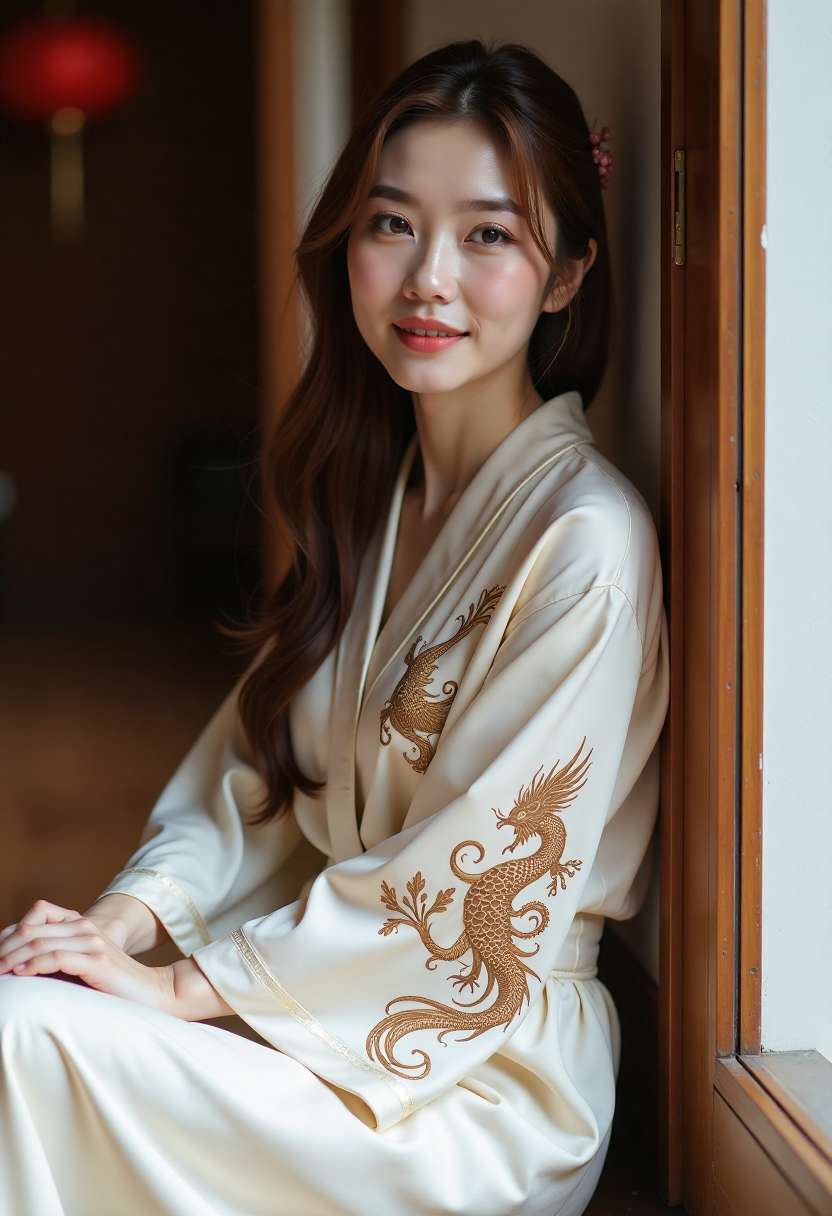 莱拉站在锈蚀栏杆旁的剧照